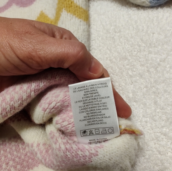 💕 EUC Greylin Brand Janey Ivory Wave Retro Look Fitted Sweater, Ladie's, Small - Picture 14 of 15